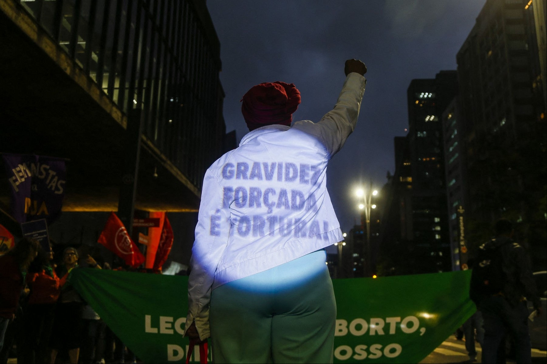 Manifestação pelo aborto legal no Brasil
