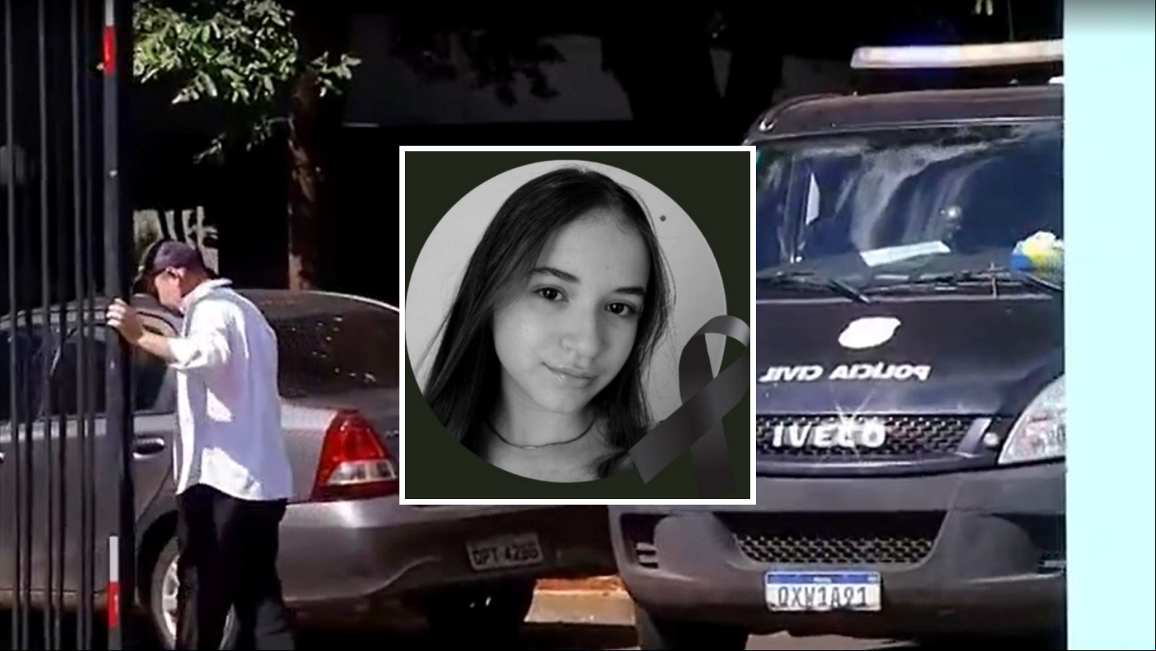 Melissa Campos, de 14 anos, foi esfaqueada