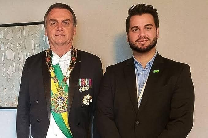 Jair Bolsonaro e Filipe Martins, ex-assessor para Assuntos Internacionais da Presidência