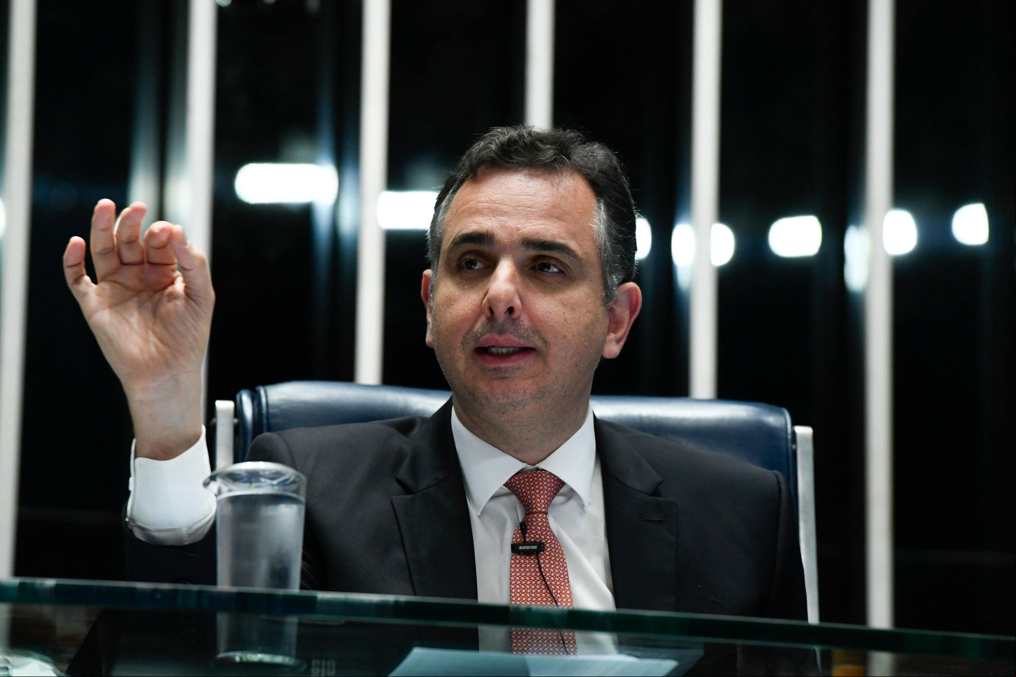 Rodrigo Pacheco, presidente do Senado, durante sessão plenária Rodrigo Pacheco, presidente do Senado, durante sessão plenária