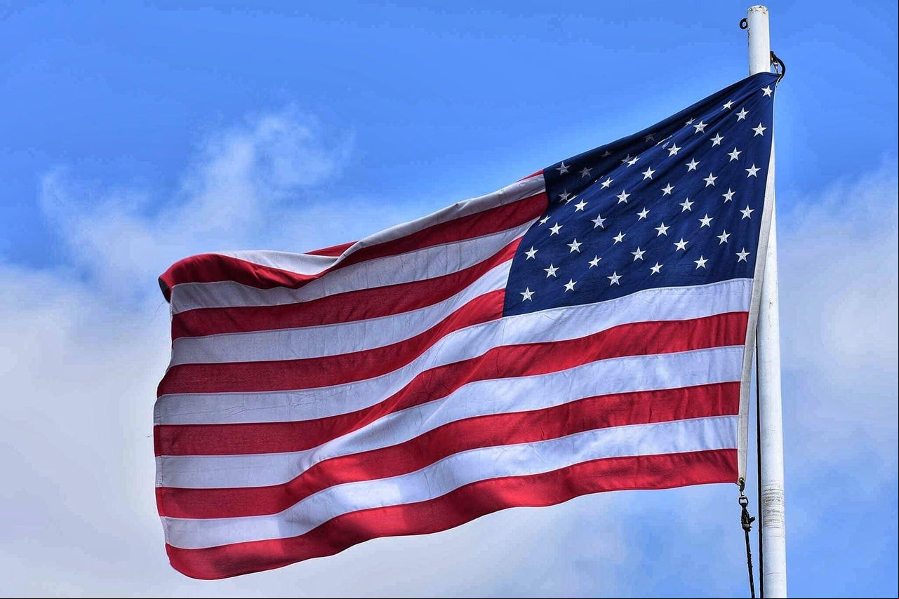 Bandeira dos EUA - visto para os EUA Bandeira dos Estados Unidos
