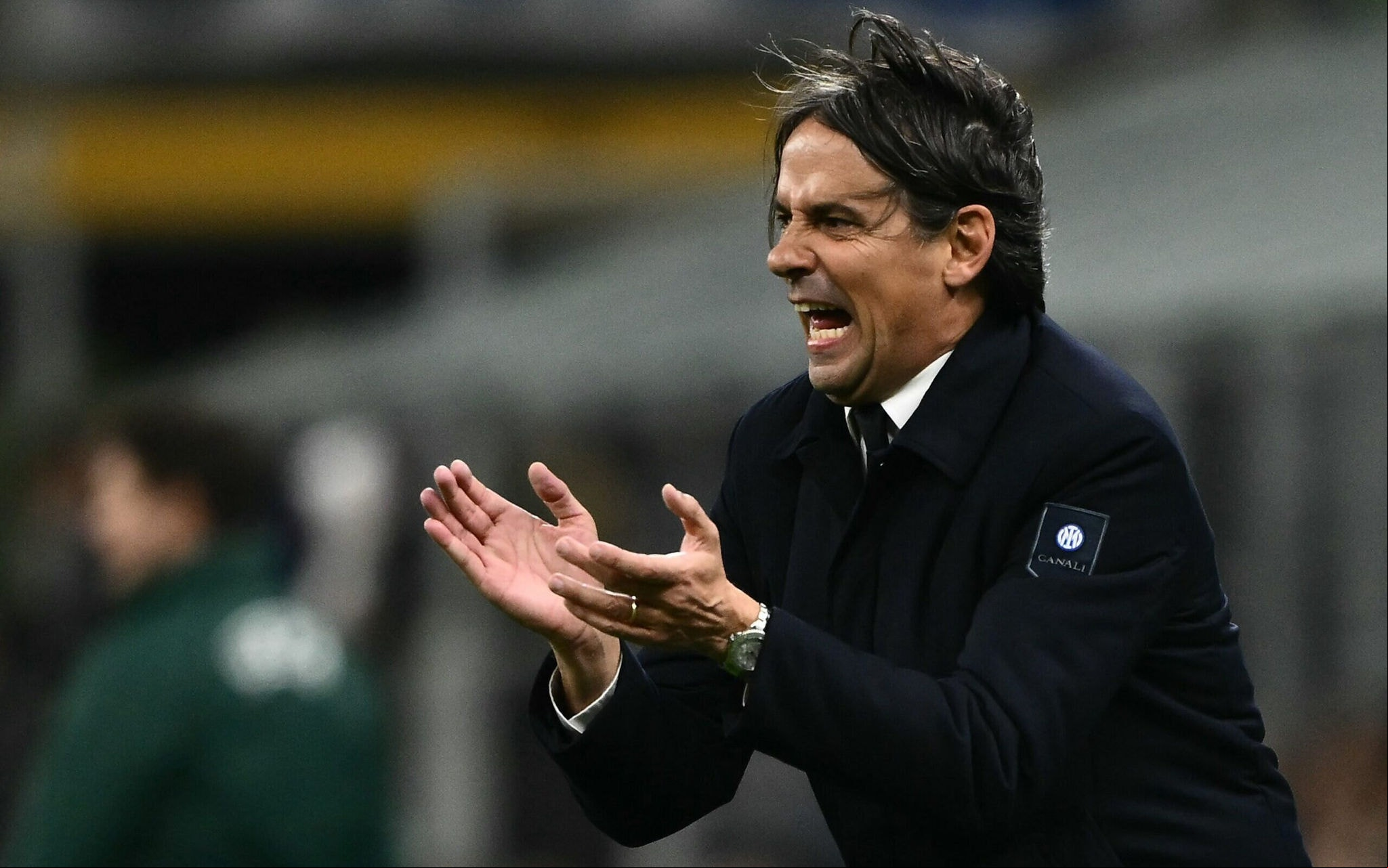 Simone Inzaghi em Inter de Milão x Bayern de Munique (Foto: Marco Bertorello / AFP)
