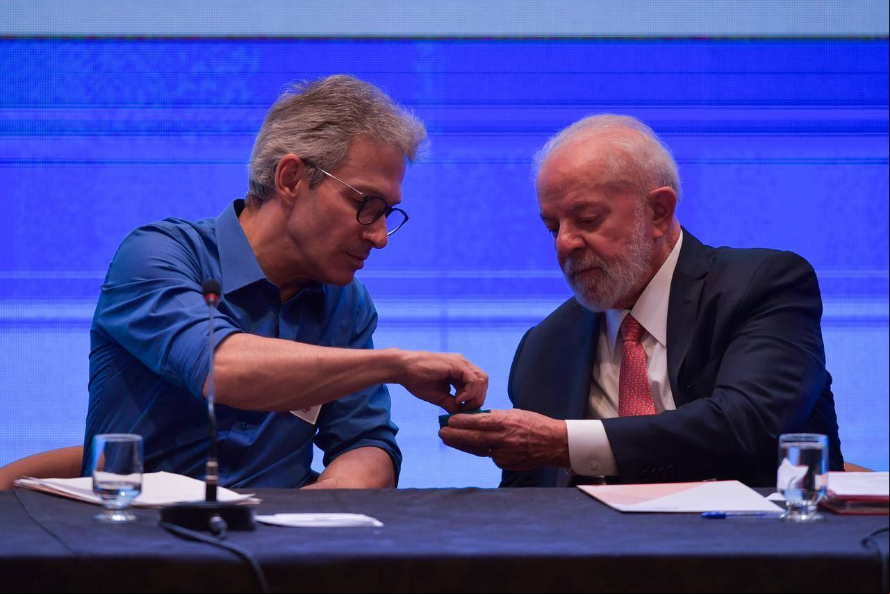 Zema e Lula se encontram pela primeira vez em Belo Horizonte