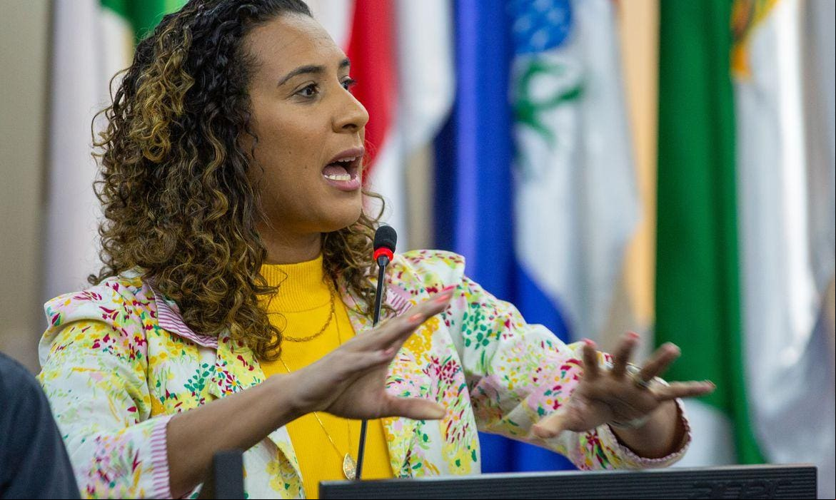 A ministra da Igualdade Racial, Anielle Franco