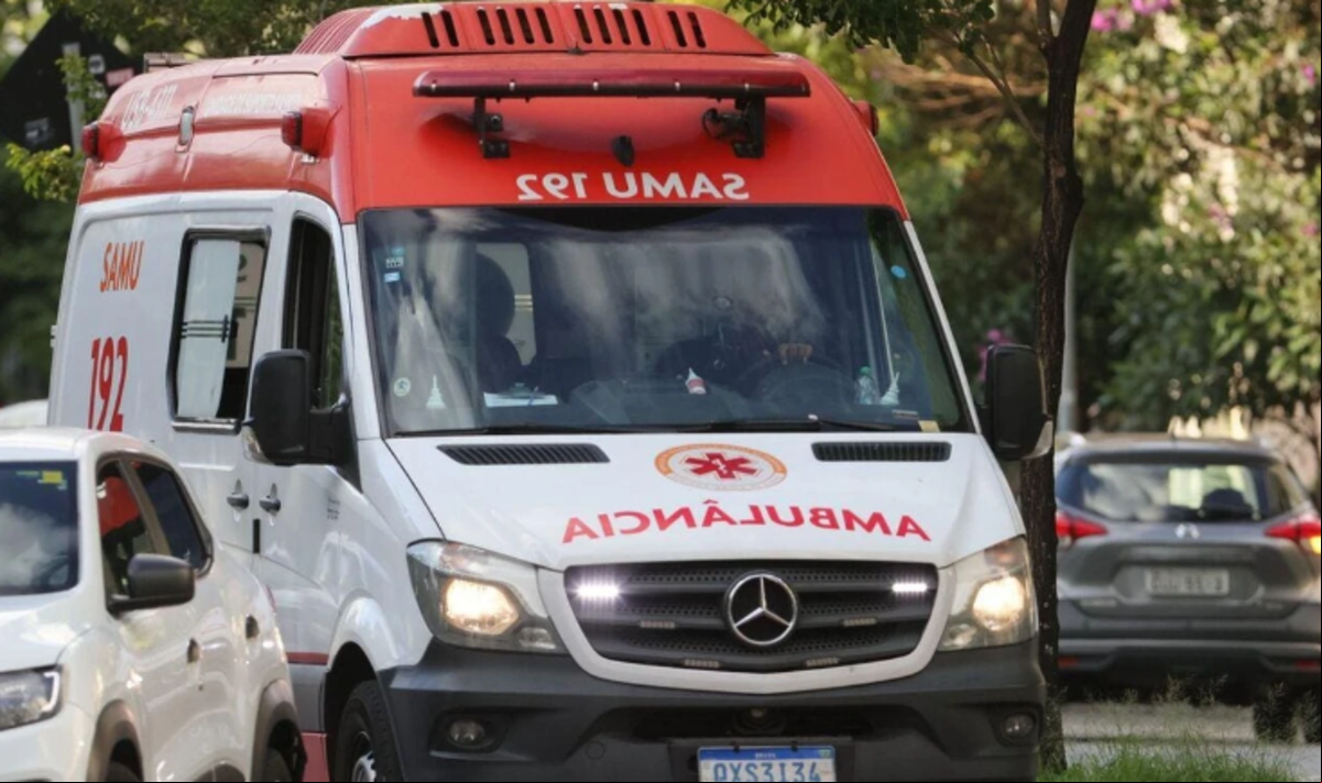 Imagem ilustrativa da ambulância do Samu
