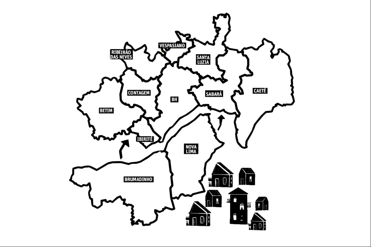 Como as cidades da região metropolitana de BH ficaram interligadas
