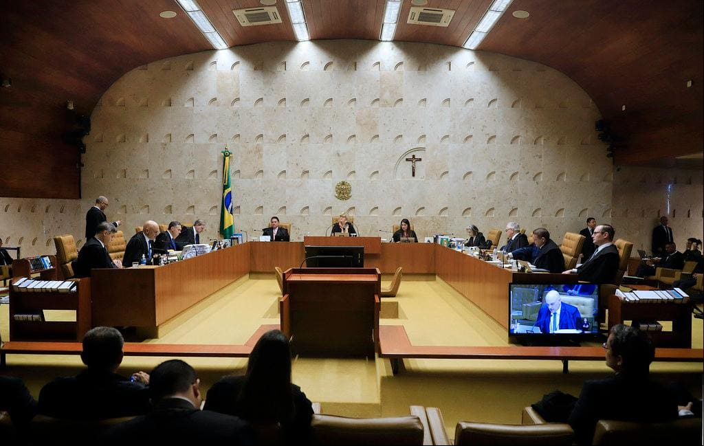 O Plenário do STF começa a julgar as primeiras ações penais sobre acusados de participação nos atos de 8/1 em sessão extraordinária O Plenário do STF começa a julgar as primeiras ações penais sobre acusados de participação nos atos de 8/1 em sessão extraordinária