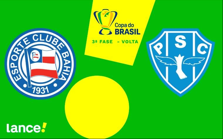 Bahia e Paysandu se enfrentam pela terceira fase da Copa do Brasil (Foto: Arte/Lance)