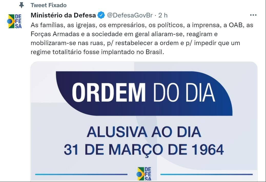 Ordem do dia ditadura