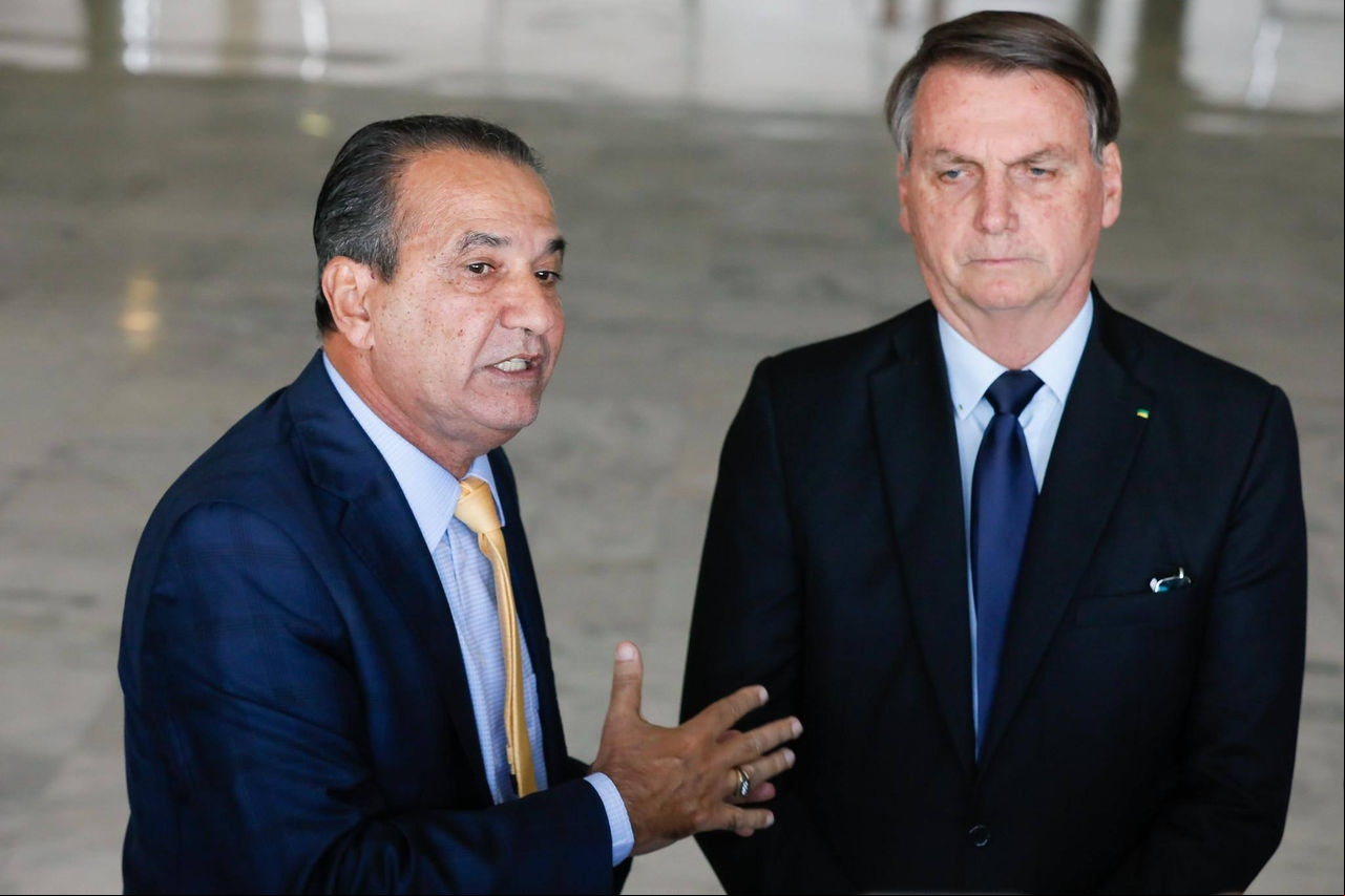 O pastor Silas Malafaia ao lado do ex-presidente Jair Bolsonaro
