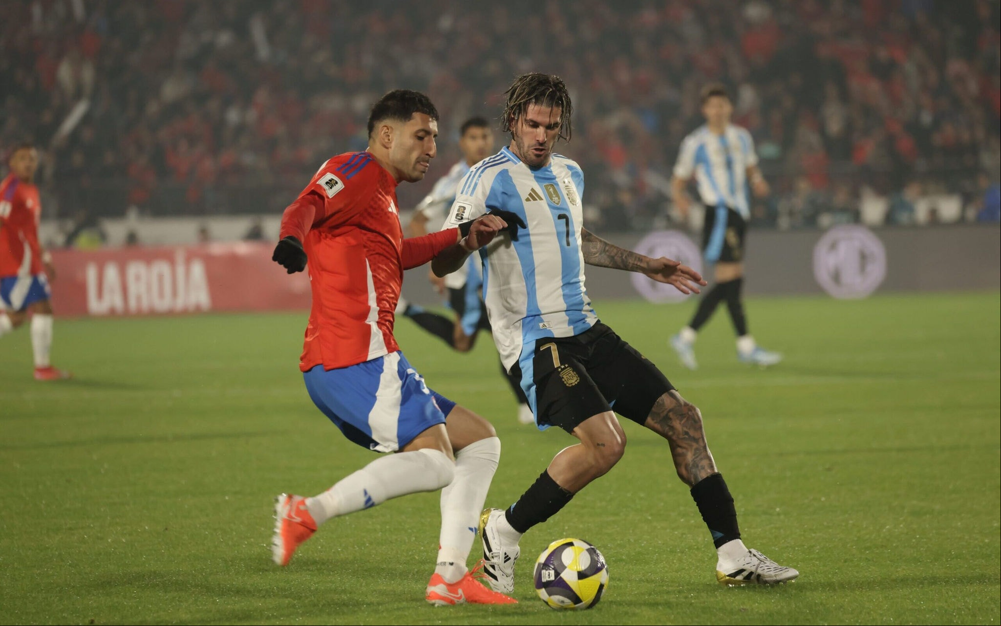 Chile e Argentina se enfrentaram pela 15ª rodada das Eliminatórias Sul-Americanas (Foto: Divulgação/ @argentina)