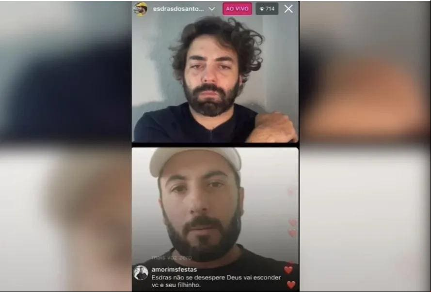 O vídeo foi veiculado no perfil de Esdras Jonatas dos Santos, que tem 40 mil seguidores, e ficou conhecido por chorar enquanto um acampamento de bolsonaristas era desmontado
