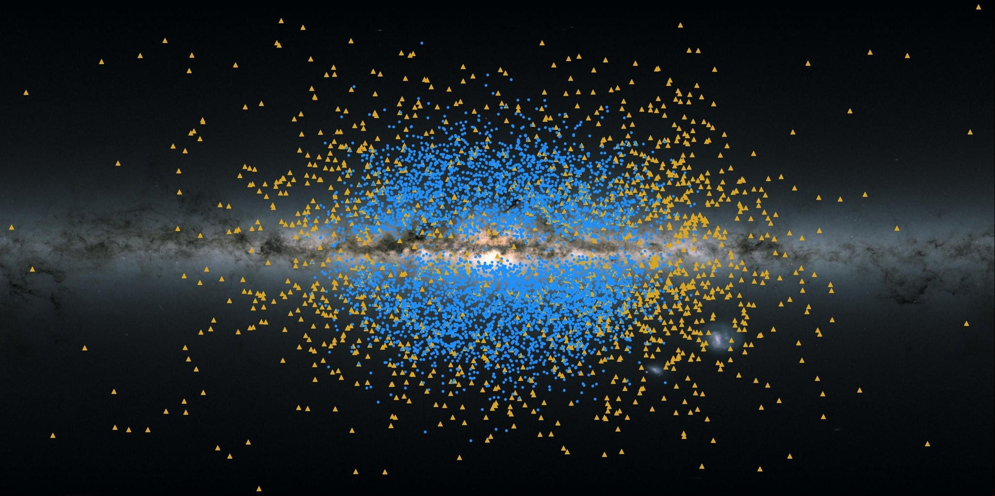 Gaia desvenda dois antigos fluxos de estrelas na Via Láctea Gaia desvenda dois antigos fluxos de estrelas na Via Láctea