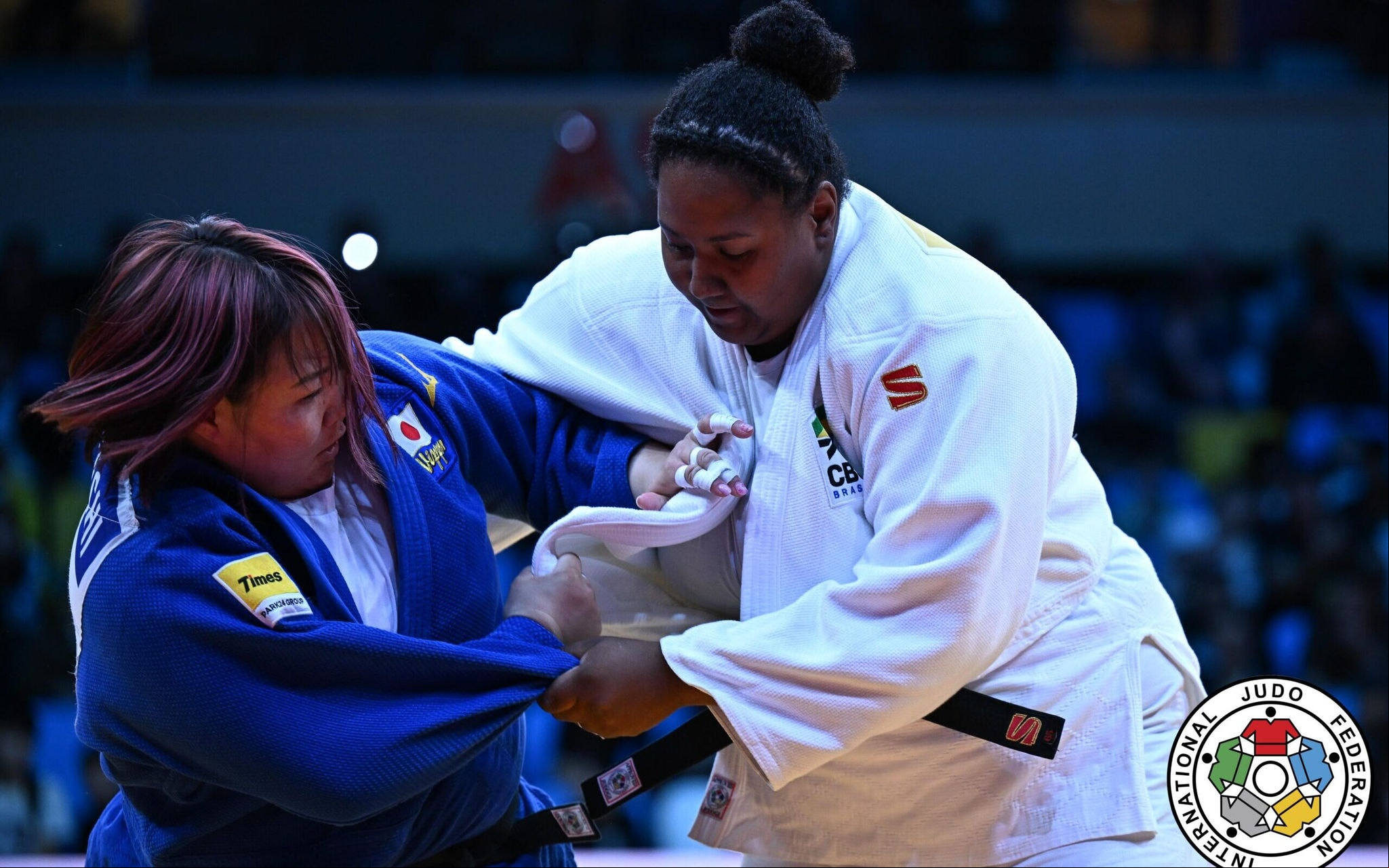 Bia Souza ficou fora do pódio no Grand Slam (Foto: Divulgação/ IJF)