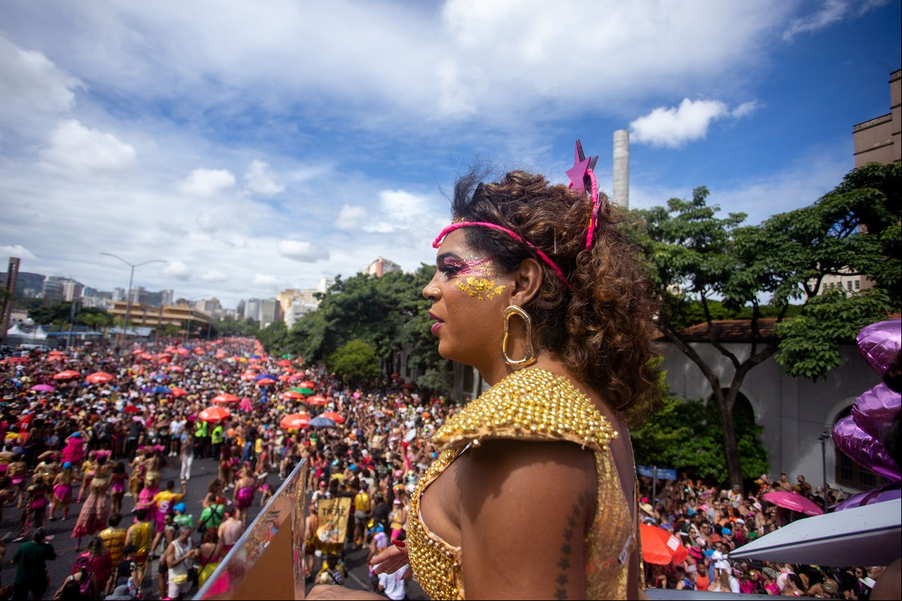 Desfile do bloco Então, Brilha! no Carnaval de Belo Horizonte (foto Lucas Pousa)