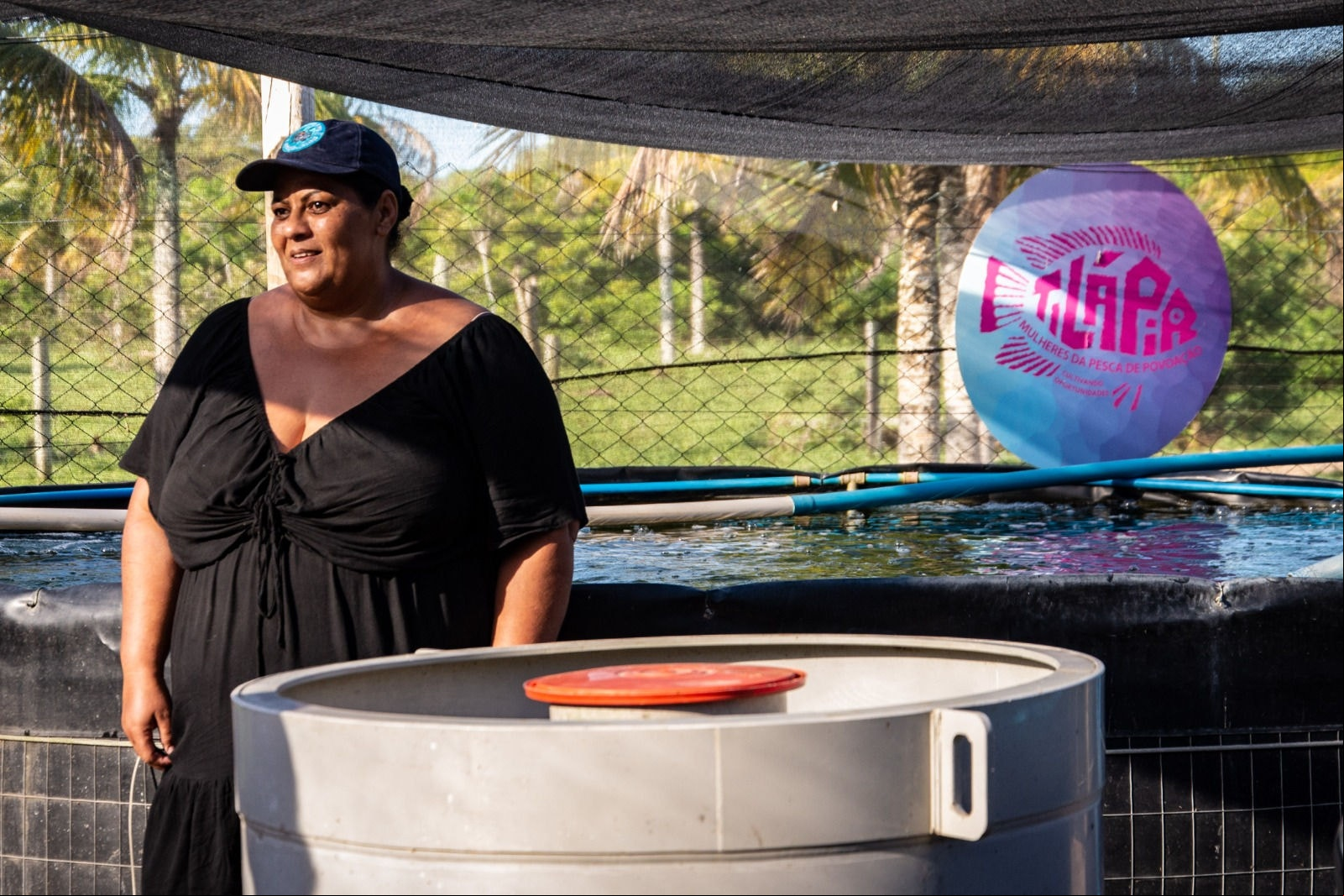 Andrea Aparecida Ferreira Anchieta  é uma liderança e beneficiada do projeto Pescando Oportunidades