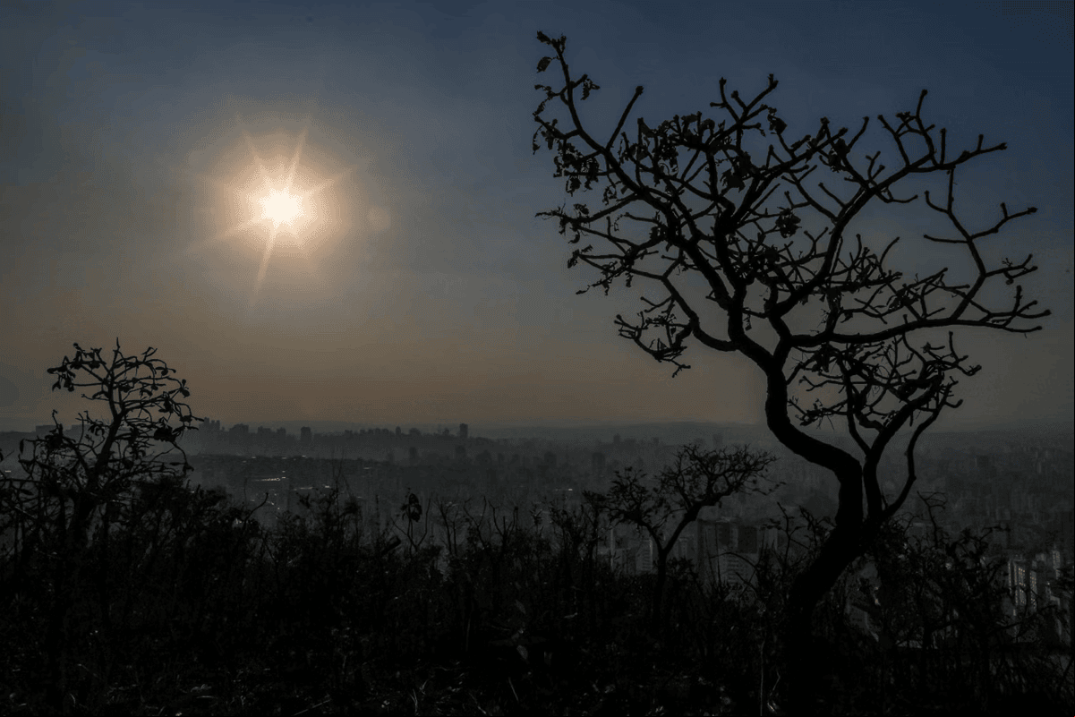 O dia será de sol intenso, com poucas nuvens no céu.