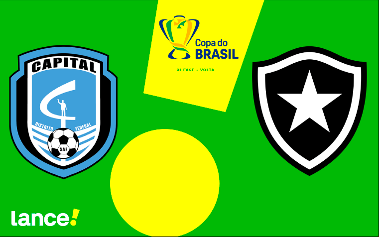 Capital-DF e Botafogo fazem o segundo jogo da 3ª fase da Copa do Brasil (Arte: Lance!)