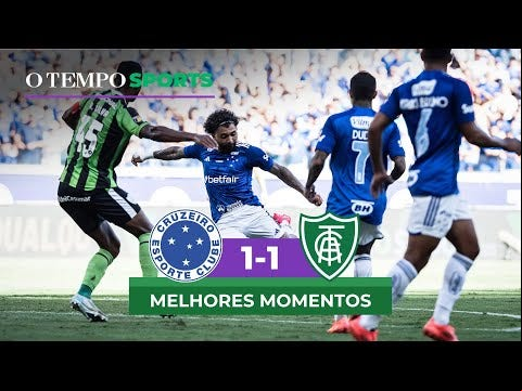 Cruzeiro e América empataram em 1 a 1 no jogo de ida das semifinais do Campeonato Mineiro.