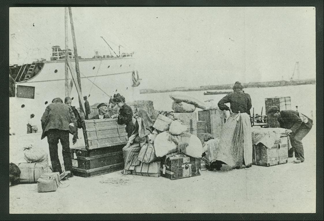 Embarque de italianos em 1910